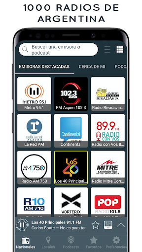 Android application Radio Argentina: Radio FM y AM screenshort