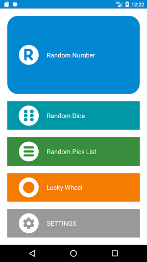 Android application Random Number screenshort