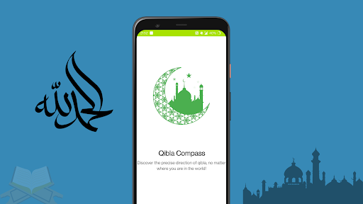 Android application Qibla Compass-Prayer made easy screenshort