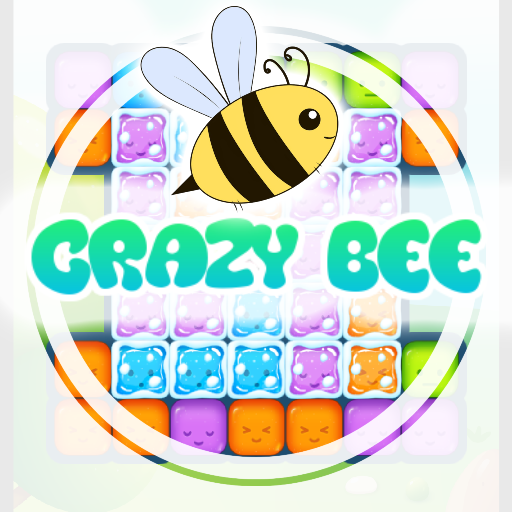 Crazy-Bee (match 3 combo) logo