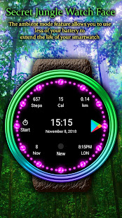 Geheime Dschungel - Smartwatch Wear OS Watch Faces
