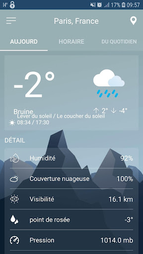 Aperçu de l'application