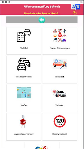 Führerscheinprüfung Schweiz Screenshot