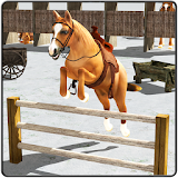 Snow Horse Jump Simulator icon