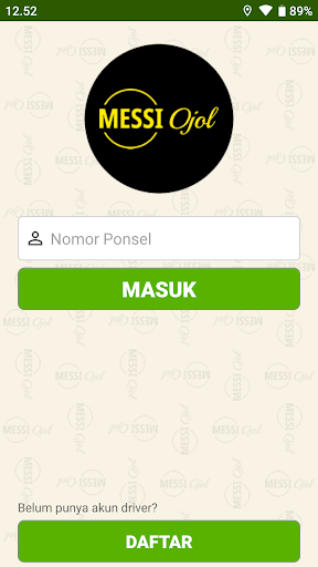 MESSI OJOL DRIVER Screen 2