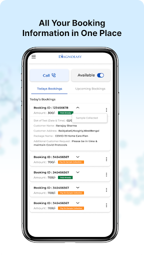 Diagnoeasy Phlebotomist Screen 2