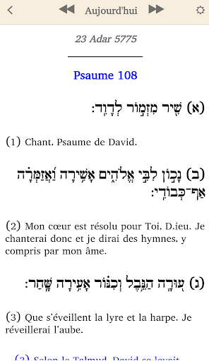 Tehilim en Français - תהילים Screen 2
