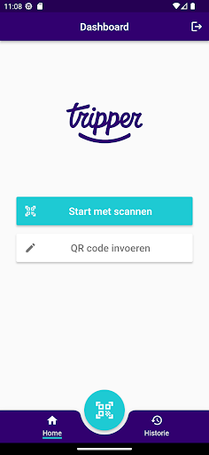 Android application Tripper Partner - Zakelijk screenshort