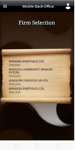 Bonanza Back Office Screen 3