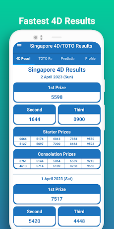 Singapore 4D/TOTO Resultsのおすすめ画像3