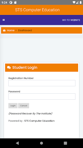 Android application STS Computer screenshort
