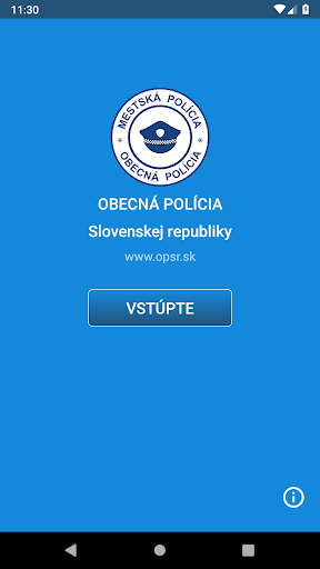 Android application OPSR - Obecná polícia SR screenshort