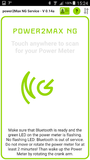 Android application power2max screenshort