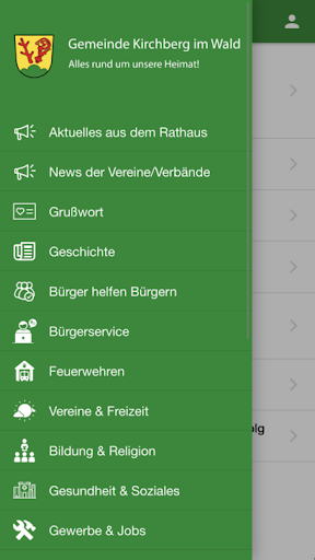 Android application Gemeinde Kirchberg im Wald screenshort