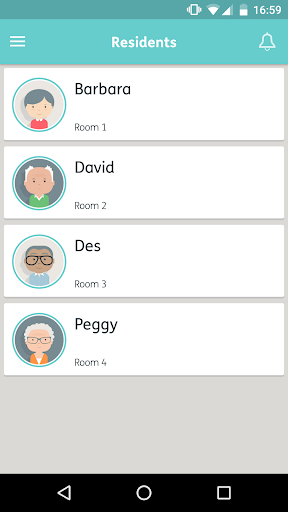 Android application Carer App screenshort