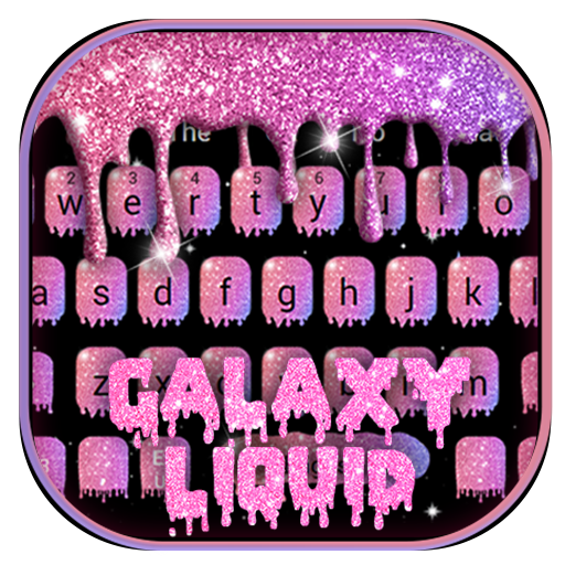 Galaxy Liquid Droplets Keyboar  Icon