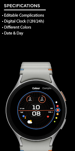Night ver 61 - watch face screenshot 9