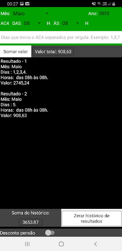 Android application Calculadora AC4 Goiás Pro screenshort