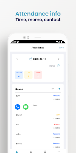 Attendance Tracker Screen 3
