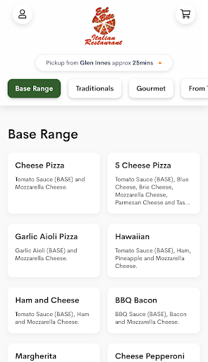 Android application Eat Bite Italian screenshort