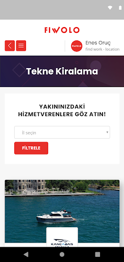 Fiwolo Aradığınız Hizmet Screen 3