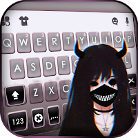 Тема для клавиатуры Devil Mask Girl