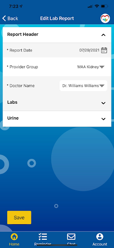 Android application OptMyCareProvider screenshort