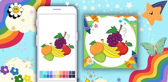 Offline Coloring Book: Fruits