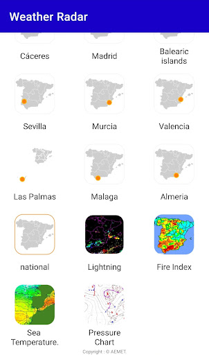 Weather Radar in Spain