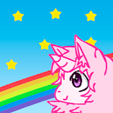Pink Fluffy Unicorn icon