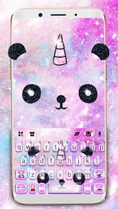 Galaxy Panda Unicorn Keyboard Theme APK DOWNLOAD 4