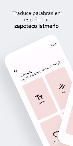 Android application Apptempa - Traductor Zapoteco screenshort