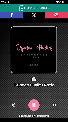 Android application Dejando Huellas Radio screenshort