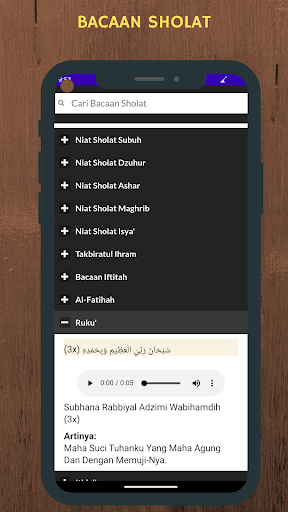 Bacaan Sholat screenshot 1