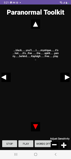 Android application Paranormal Toolkit screenshort
