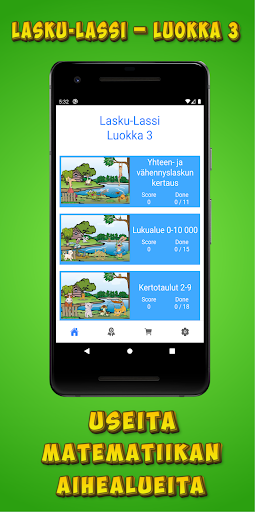 Android application Opi matematiikkaa - luokka 3 screenshort