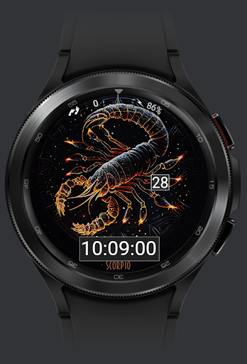 Android application Scorpio Zodiac Watch Face screenshort