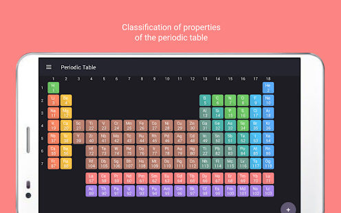 Periodic table Tamode Pro Captura de tela