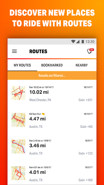 Map My Ride GPS Cycling Riding banner