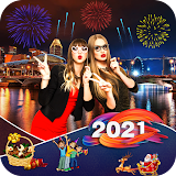 New Year DP Maker: New Year Photo Frames 2021 icon