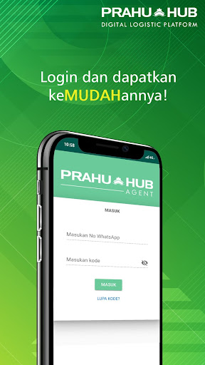 Android application Prahu-Hub Agent screenshort