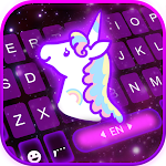 Galaxy Unicorn Keyboard Theme Apk