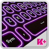 Keyboard Plus Neon Purple icon