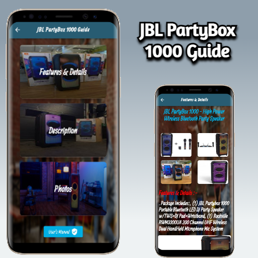 Android application JBL PartyBox 1000 Guide screenshort