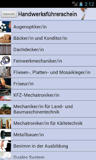 Handwerksführerschein Screen 2