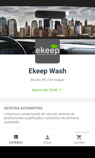 Android application Ekeep Wash screenshort