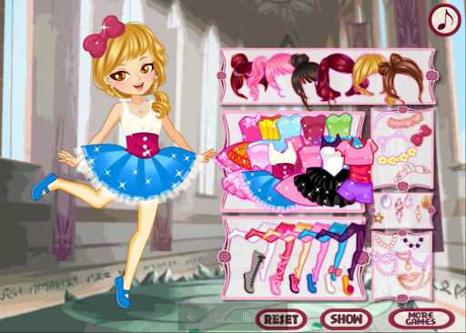 Ballerina Dress Up Girl Game Screen 2