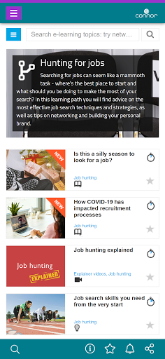 Android application Connor Career Centre screenshort