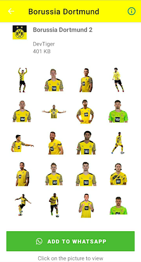 Borussia Dortmund Stickers Screen 2