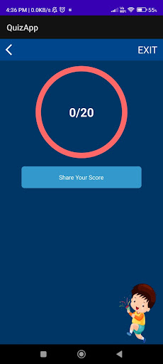 Android application C Quiz screenshort